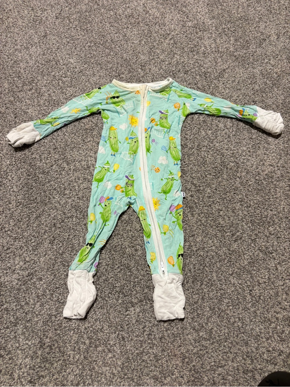 Little Sleepies - Pickleball Zippy (0-3 mo)